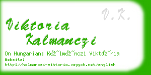 viktoria kalmanczi business card